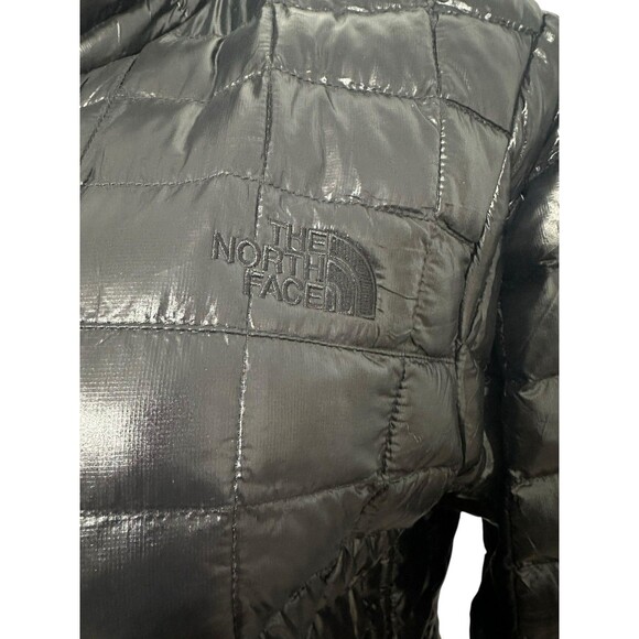 North Face ThermoBall Women XL Black Quilted Insulation Warm Jacket Primaloft - Picture 6 of 14